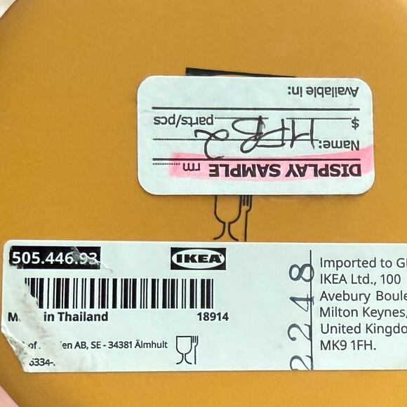 IKEA SOCKERART Mustard Yellow Pitcher with Arrangement 6 5/8" - Picture 3 of 4